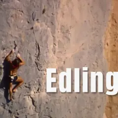 Patrick Edlinger, icône de l'escalade, en pleine ascension. Une image qui évoque la force et la passion, comme celles de sa famille.